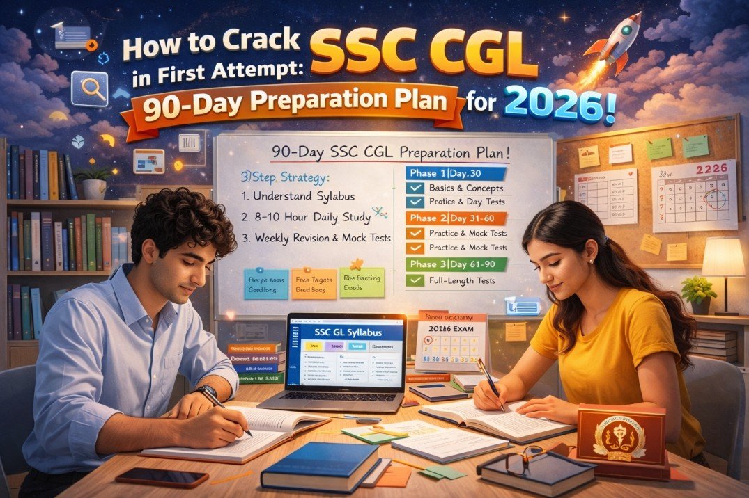 How to crack SSC CGL in first attempt get 90 day plan